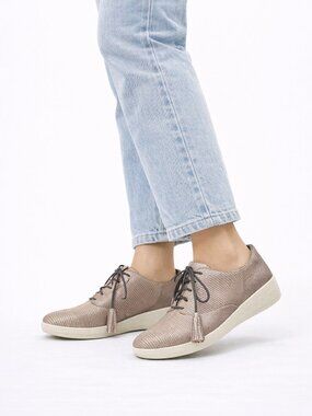 FitFlop Classic Tassel Superoxford Brown Tan Shoes